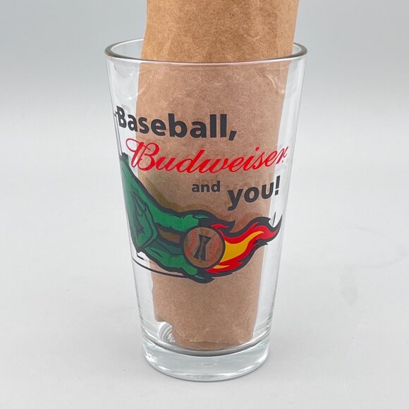 Budweiser Baseball & Doc Otis Hard Lemon 5.75" Pint Glass - Picture 3 of 5